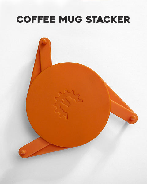 Coffee Mug Stacker Orange Cup Holder